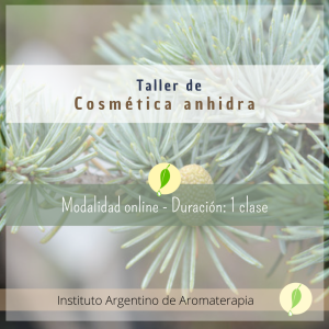 Taller de Cosmética Anhidra con Aceites Esenciales (ONLINE)